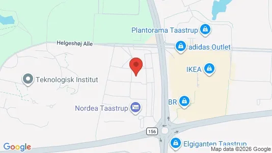 Liikekiinteistöt Vuokrattavana i Taastrup - kort over placeringen