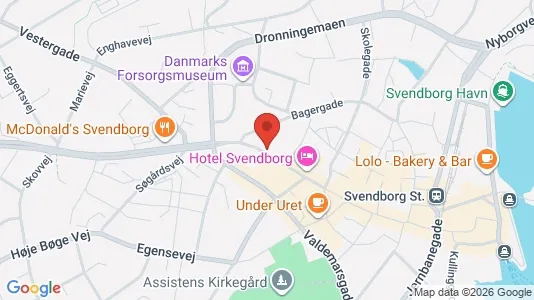 Liikekiinteistöt Vuokrattavana i Svendborg - kort over placeringen
