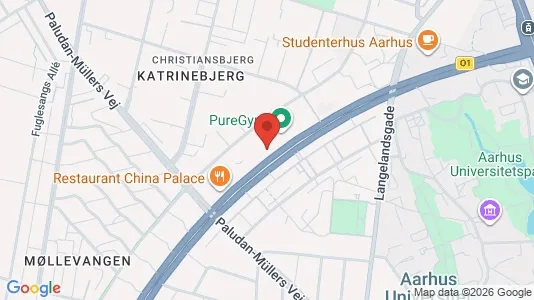 Commercial properties for rent i Aarhus N - kort over placeringen