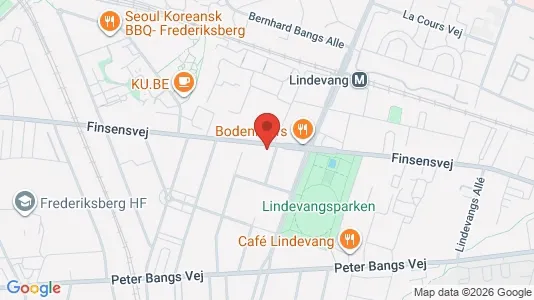 Commercial properties for rent i Frederiksberg - kort over placeringen