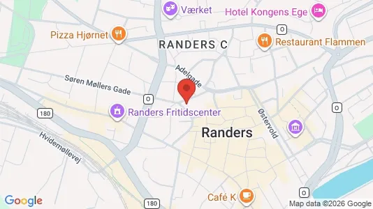 Commercial properties for rent i Randers C - kort over placeringen