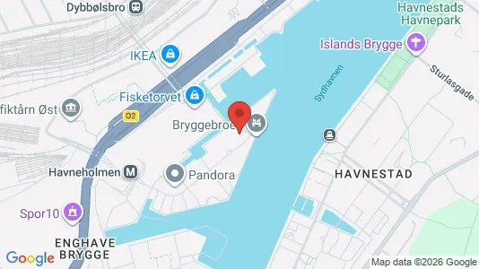 Lokaler til leje i Vesterbro - kort over placeringen