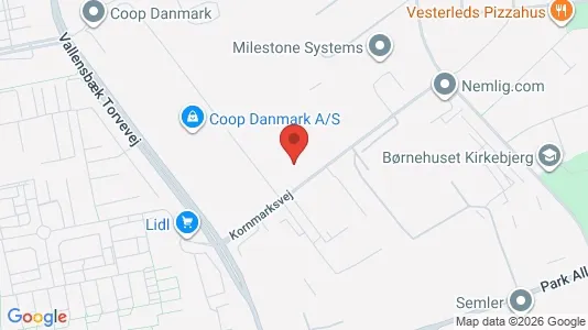 Propiedades comerciales En alquiler i Brøndby - kort over placeringen