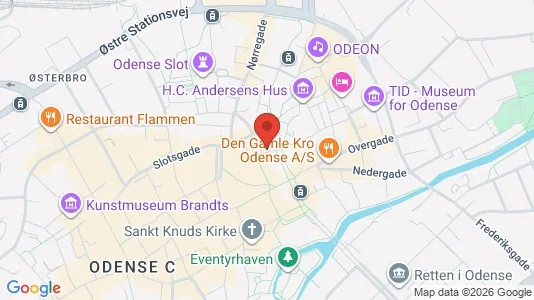 Commercial properties for rent i Odense C - kort over placeringen