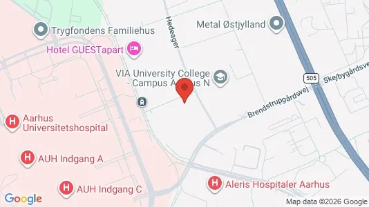 Commercial properties for rent i Aarhus N - kort over placeringen