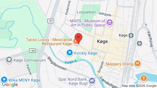 Commercial properties for rent i Køge - kort over placeringen
