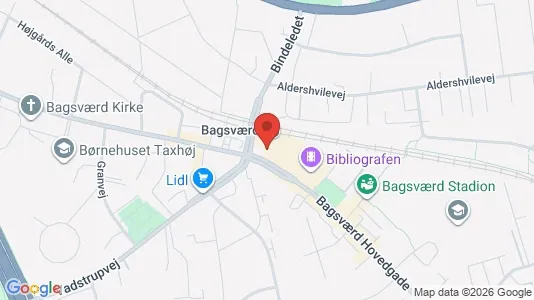 Commercial properties for rent i Bagsværd - kort over placeringen