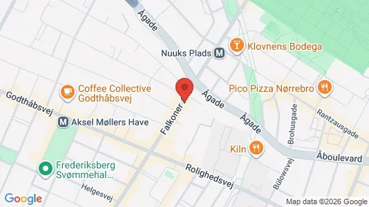 Lokaler til leje i Frederiksberg - kort over placeringen