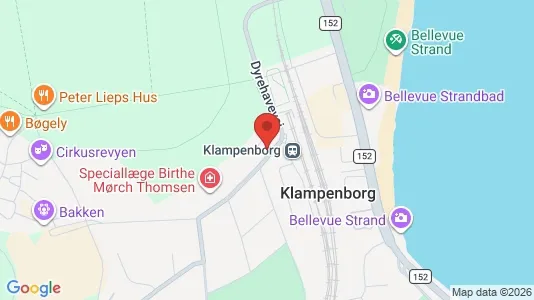 Propiedades comerciales En alquiler i Klampenborg - kort over placeringen