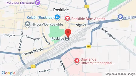 Gewerbeflächen zur Miete i Roskilde - kort over placeringen