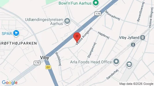Gewerbeflächen zur Miete i Viby J - kort over placeringen