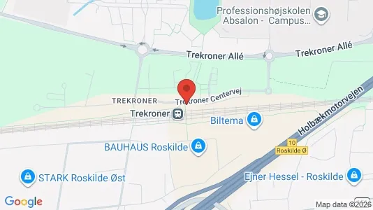 Bedrijfsruimtes te huur i Roskilde - kort over placeringen