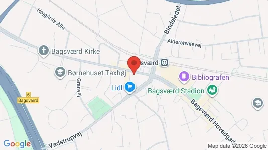 Commercial properties for rent i Bagsværd - kort over placeringen
