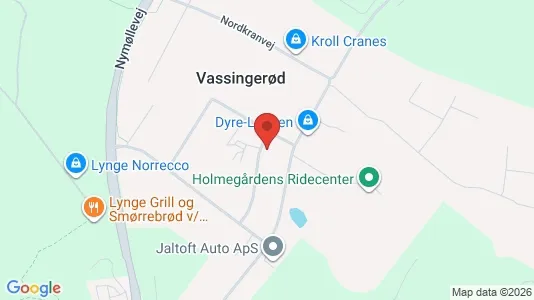 Lokaler til leje i Lynge - kort over placeringen