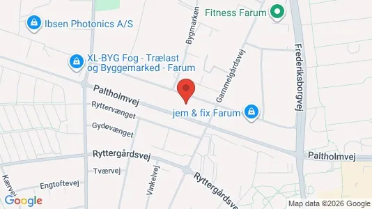 Propiedades comerciales En alquiler i Farum - kort over placeringen