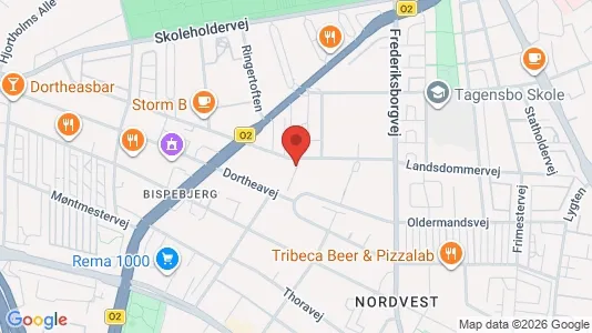 Lokaler til leie i København NV - kort over placeringen