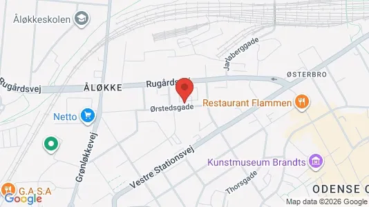 Kontorslokaler för uthyrning i Odense C – Foto från Google Street View
