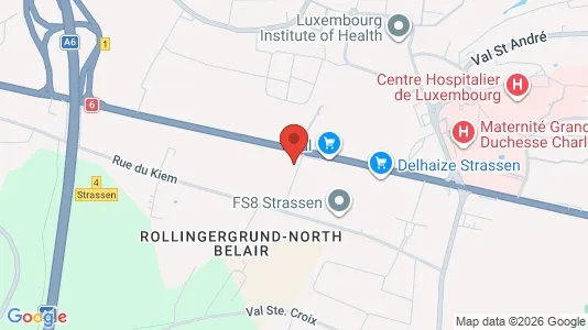 Espacios de oficina En alquiler i Strassen - Foto de Google Street View