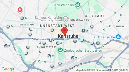 Butikklokaler til leie i Karlsruhe – Bilde fra Google Street View