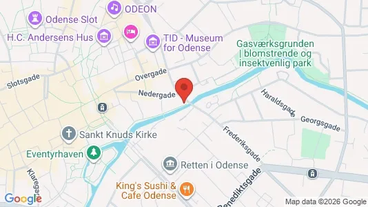 Gewerbeflächen zur Miete i Odense C – Foto von Google Street View