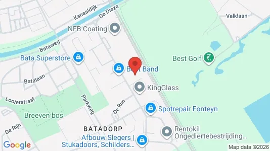 Commercial properties for rent i Best - kort over placeringen