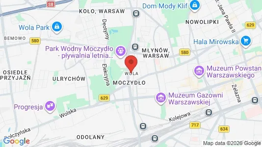 Büros zur Miete i Warschau Wola - kort over placeringen