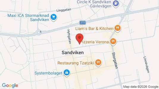 Lokaler til leje i Sandviken - Foto fra Google Street View