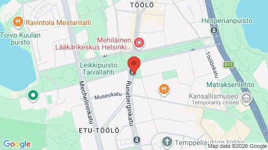 Büros zur Miete i Helsinki Eteläinen - kort over placeringen