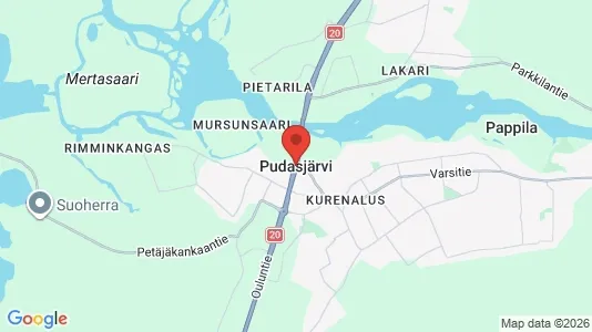 Winkels te huur i Pudasjärvi - Foto uit Google Street View