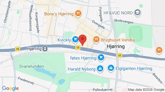 Kontorlokaler til leje i Hjørring - Foto fra Google Street View