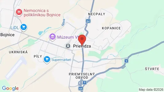 Lokaler til leje i Prievidza - Foto fra Google Street View
