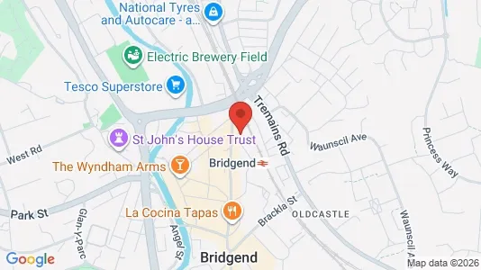 Office spaces for rent i Bridgend - Mid Glamorgan - kort over placeringen