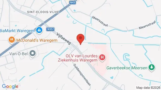 Toimistotilat Vuokrattavana i Waregem - Kuva Google Street Viewstä