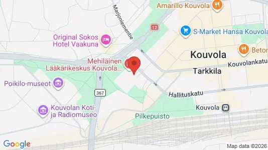 Office spaces for rent i Kouvola - kort over placeringen