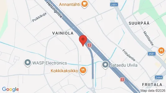 Liikekiinteistöt Vuokrattavana i Ulvila - Kuva Google Street Viewstä