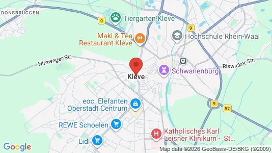 Lagerlokaler för uthyrning i Kleve – Foto från Google Street View