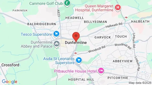 Bedrijfsruimtes te huur i Dunfermline - Fife - Foto uit Google Street View