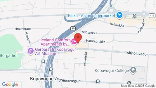 Lager zur Miete i Kópavogur – Foto von Google Street View