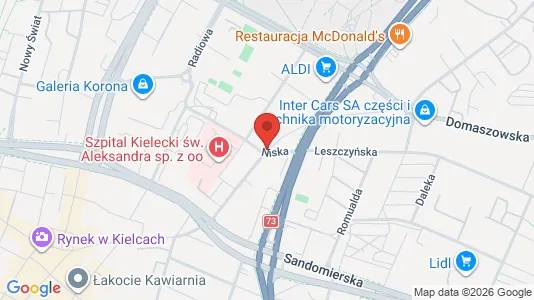 Bedrijfsruimtes te huur i Kielce - Foto uit Google Street View
