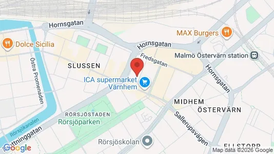 Büros zur Miete i Malmö City – Foto von Google Street View