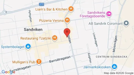Gewerbeflächen zur Miete i Sandviken – Foto von Google Street View
