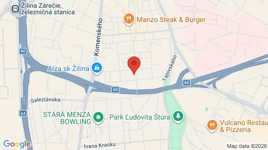Office spaces for rent i Žilina - kort over placeringen
