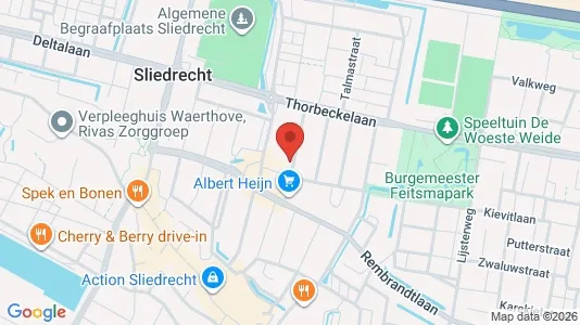 Lokaler til leje i Sliedrecht - kort over placeringen