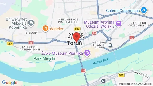 Gewerbeflächen zur Miete i Toruń – Foto von Google Street View