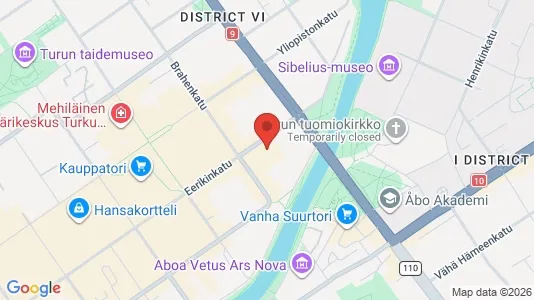 Lokaler til leie i Turku - kort over placeringen