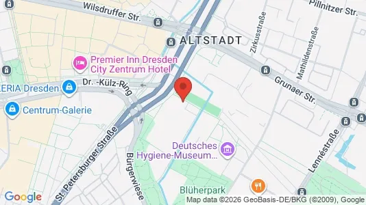 Office spaces for rent i Dresden - kort over placeringen