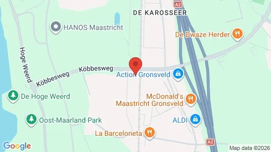Commercial properties for sale i Maastricht - kort over placeringen