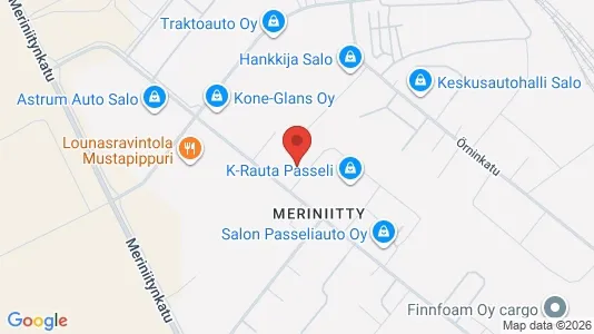 Commercial properties for sale i Salo - kort over placeringen