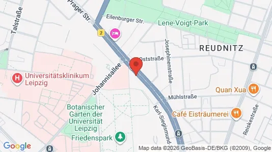 Espacios de oficina En alquiler i Leipzig - kort over placeringen