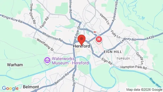 Lokaler til leje i Hereford - Herefordshire - Foto fra Google Street View